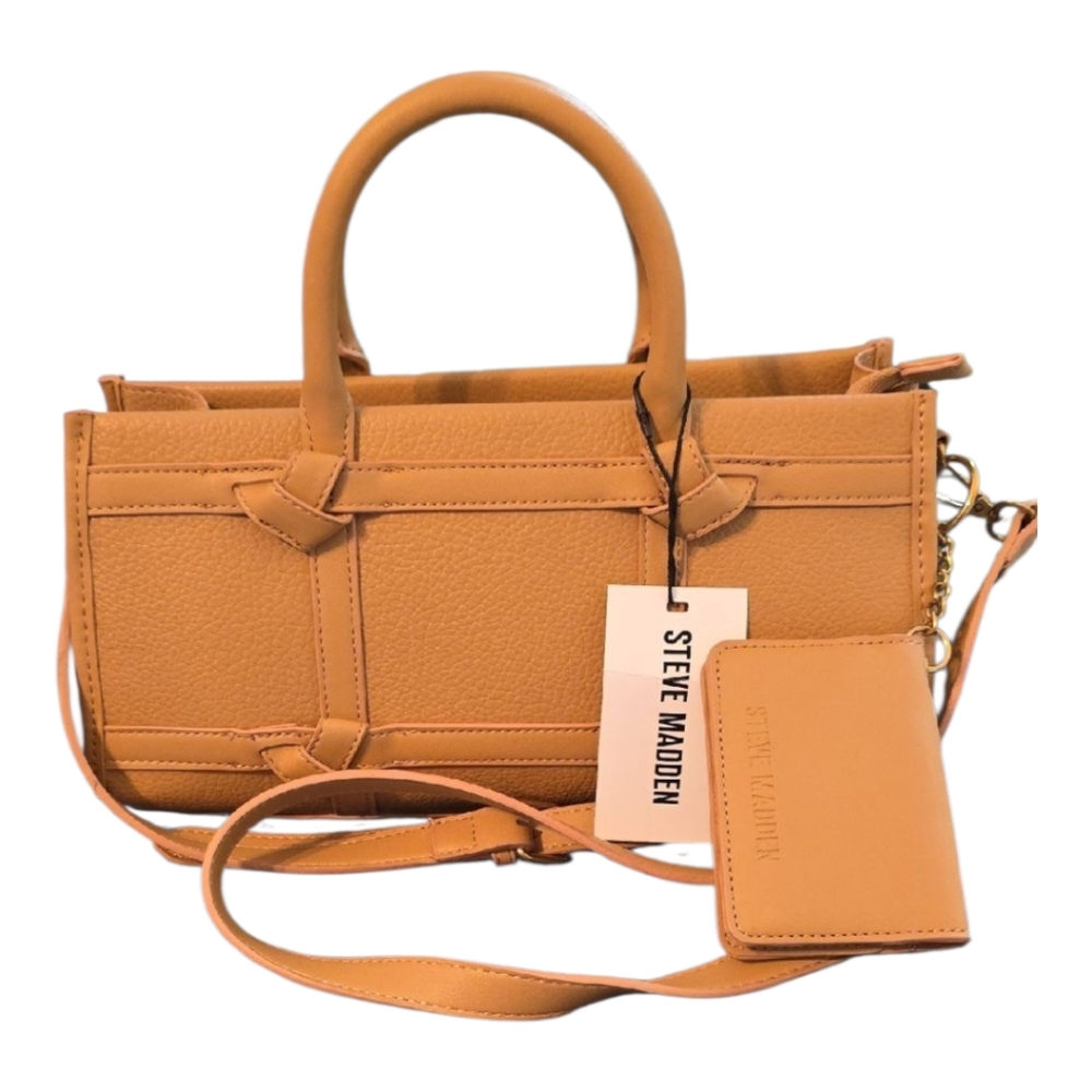 Steve Madden Tan Leather Satchel - Picture 9 of 10